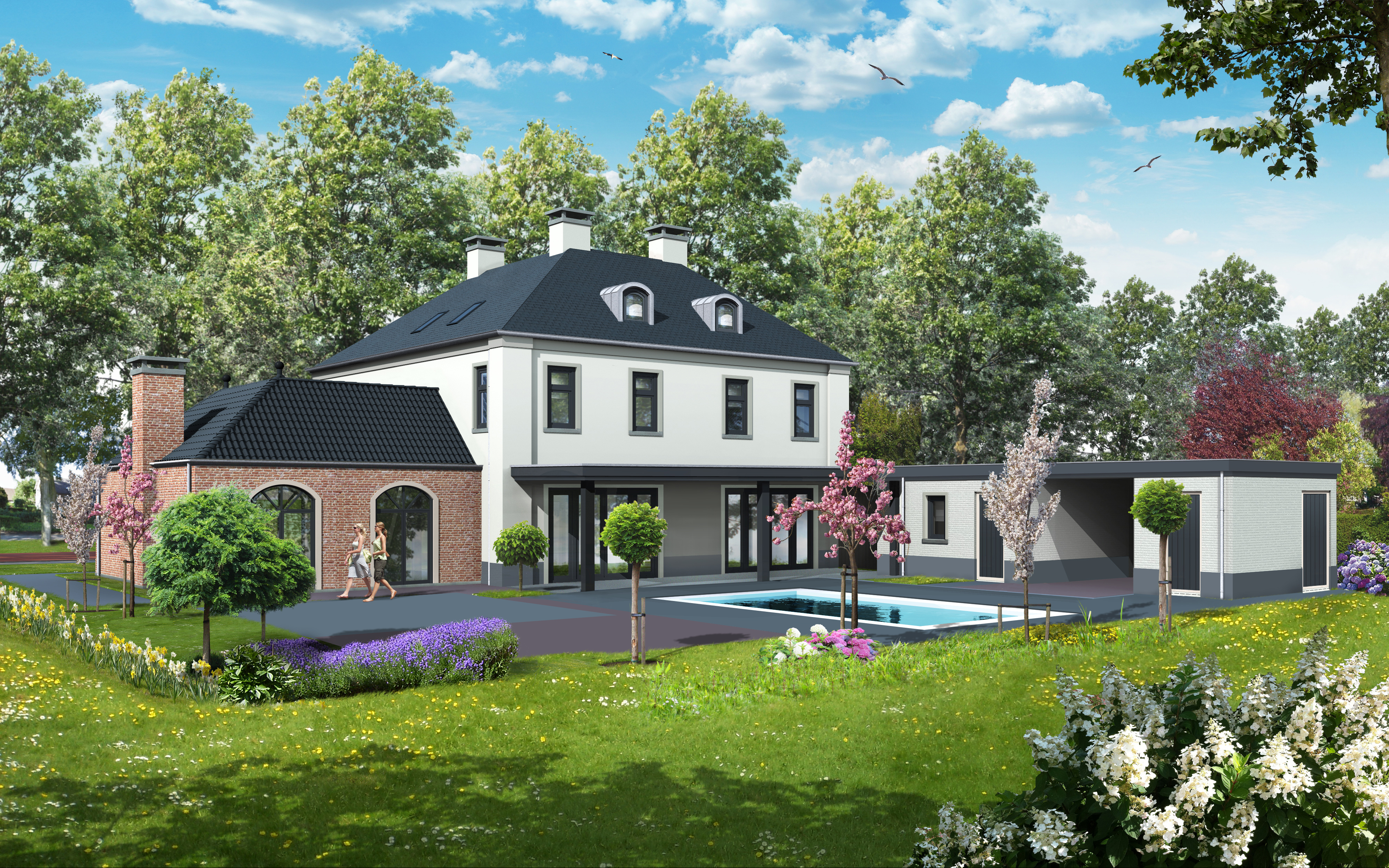 ontwerp woning Breda, achterzijde