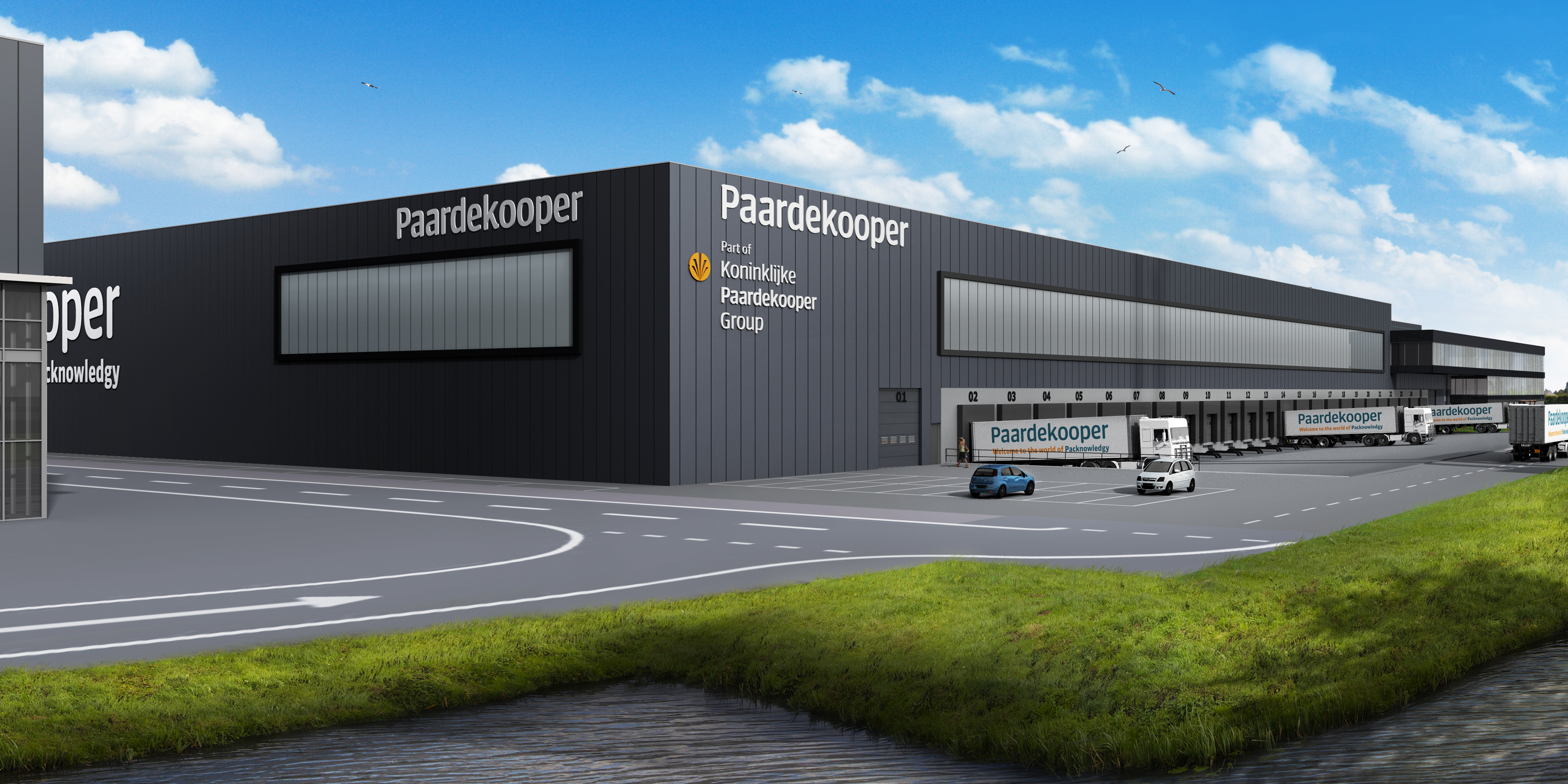 Nieuwbouw logistiek centrum Koninklijke Paardekooper Group te Den Hoorn