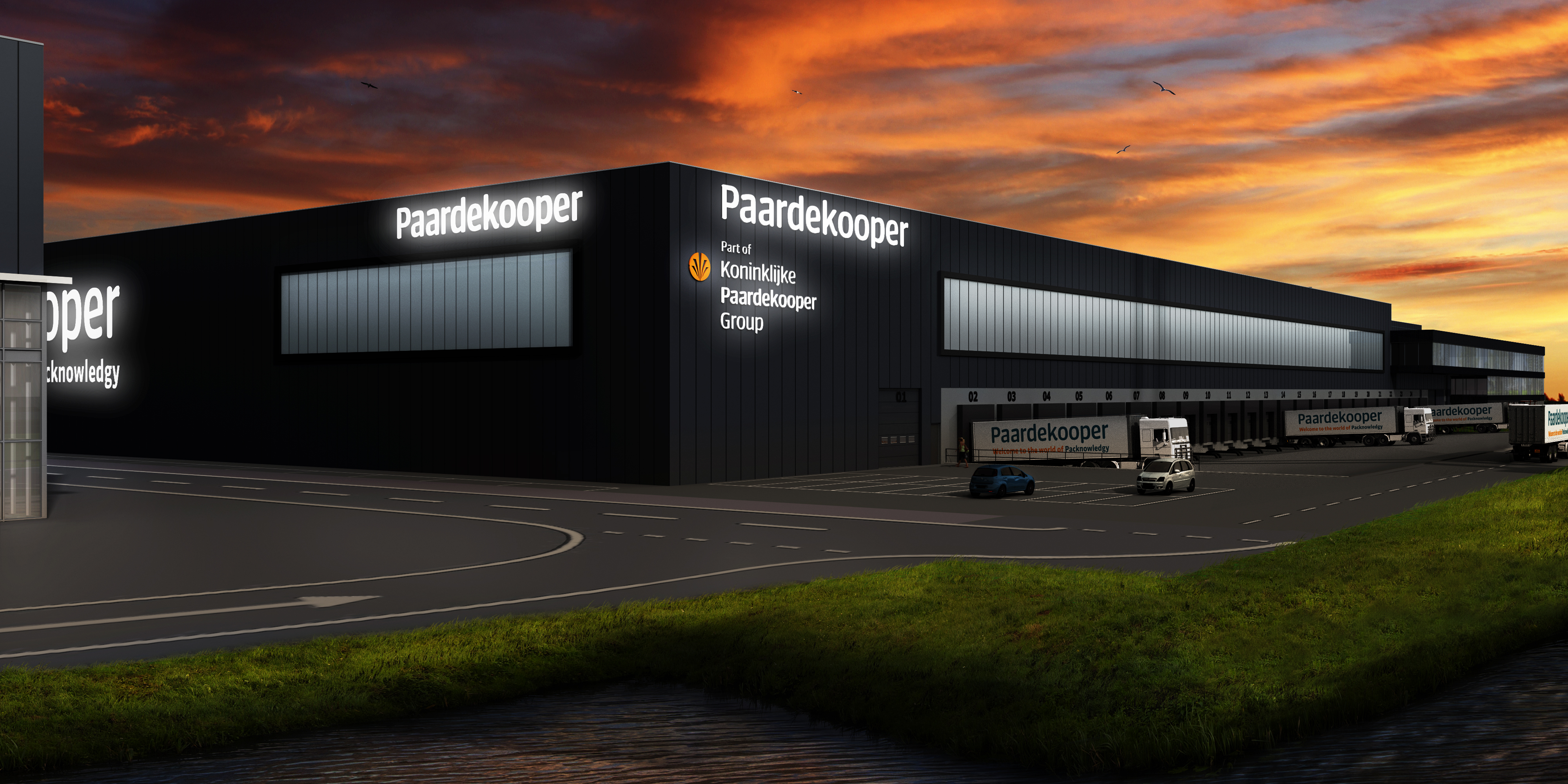 Nieuwbouw logistiek centrum Koninklijke Paardekooper Group te Den Hoorn